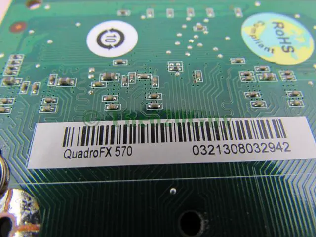 Alt view image 5 of 6 - Dell WX397 NVIDIA Quadro FX570 256MB DDR2 128Bit PCIe x16 Workstation Video Card