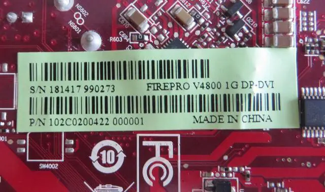 Alt view image 6 of 7 - ATI FirePro V4800 1 GB DVI/2DisplayPort PCI-Express Video Card