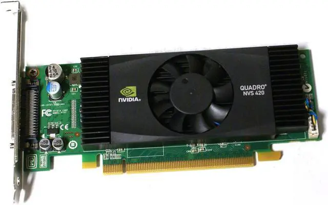 Alt view image 5 of 6 - Dell/nVidia Quadro NVS 420 NVS420 512MB 4 Monitor Professional Video Card - K722J