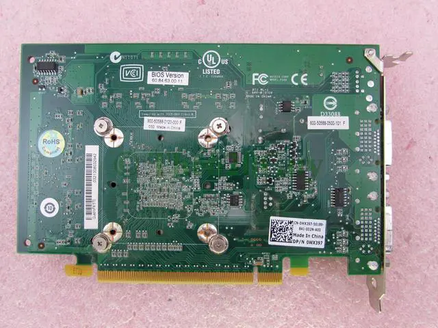 Alt view image 4 of 6 - Dell WX397 NVIDIA Quadro FX570 256MB DDR2 128Bit PCIe x16 Workstation Video Card