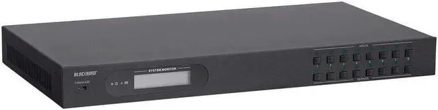 Alt view image 10 of 20 - Monoprice Blackbird 4K 8x8 HDMI Matrix Switch with HDMI 2.0, Supports HDR, 18Gbps, 4K@60Hz YCbCr 4:4:4, 8 S/PDIF Outputs, HDCP 2.2