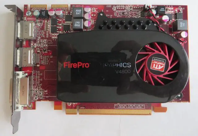 Alt view image 2 of 7 - ATI FirePro V4800 1 GB DVI/2DisplayPort PCI-Express Video Card