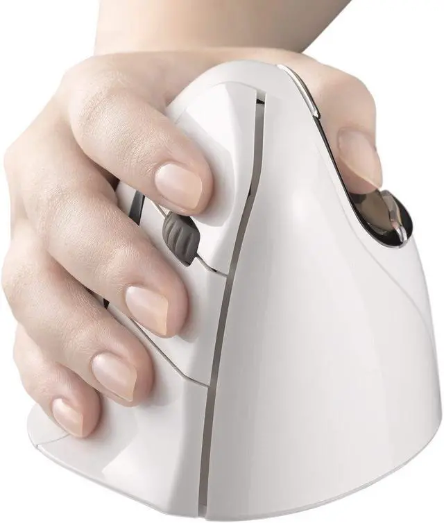 Alt view image 2 of 5 - Evoluent VM4RB VerticalMouse 4 Right Hand Ergonomic Mouse with Bluetooth Connection For Mac OS (Regular Size)