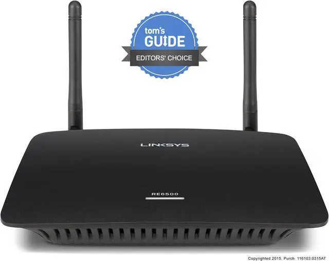 Alt view image 2 of 5 - Linksys AC1200 MAX Wi-Fi Range Extender (RE6500)