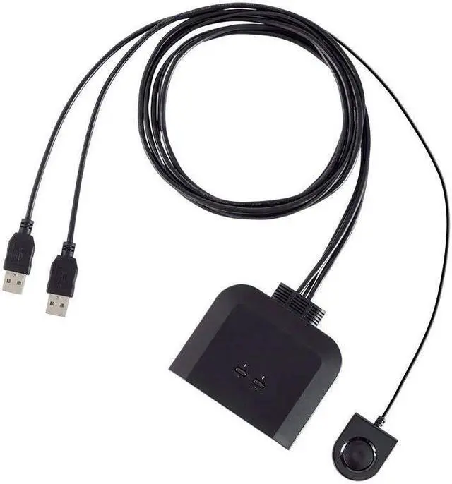 Alt view image 7 of 13 - Monoprice 2x4 USB 2.0 Peripheral Sharing Switch, Allows 2 Computers to Share 4 USB Devices