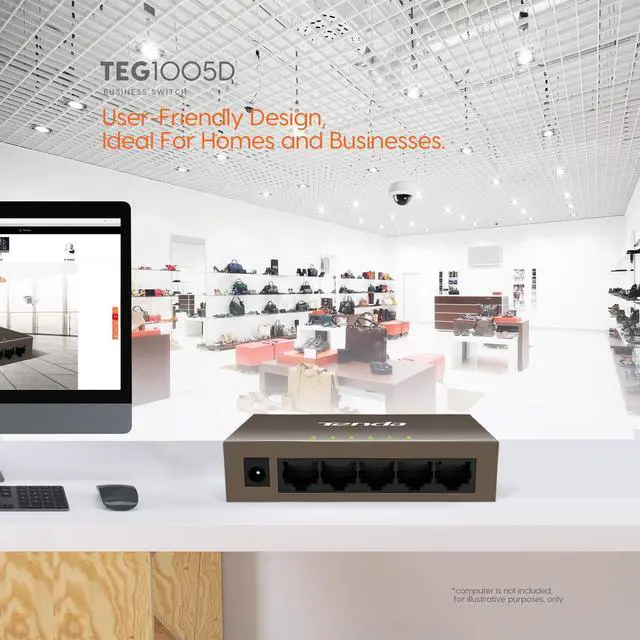 Alt view image 2 of 11 - Tenda Fast 10/100Mbps 5-port Fast Ethernet Switch (TEF1005D)