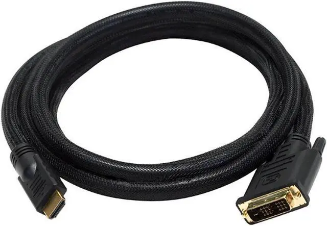 Alt view image 3 of 13 - Monoprice 6Ft 24Awg Cl2 High Speed Hdmi To Dvi Adapter Cable W / Net Jacket - Black