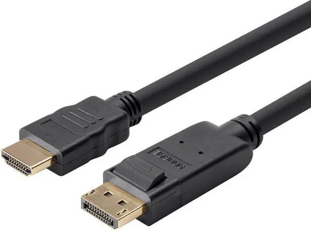 Alt view image 10 of 20 - Monoprice DisplayPort 1.2a to HDTV Cable - 6 Feet, Supports Up to 4K Resolution And 3D Video - Select Series