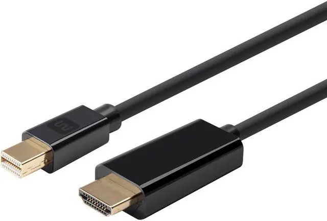 Alt view image 15 of 20 - Monoprice Mini DisplayPort 1.2a to HDTV Cable - 6 Feet - Black | Supports Up to 4K Resolution And 3D Video - Select Series