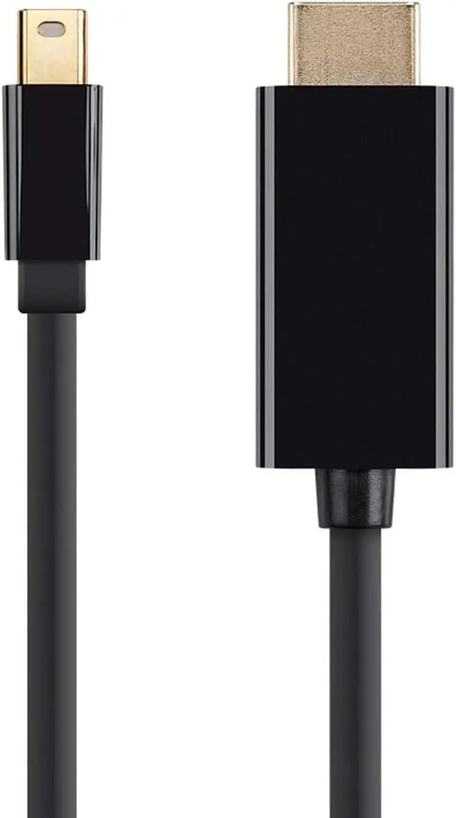 Alt view image 14 of 20 - Monoprice Mini DisplayPort 1.2a to HDTV Cable - 6 Feet - Black | Supports Up to 4K Resolution And 3D Video - Select Series