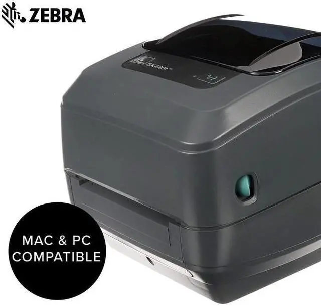 Alt view image 7 of 7 - Zebra - GK420t Thermal Transfer Desktop Printer for labels, Receipts, Barcodes, Tags, and Wrist Bands - Print Width of 4 in - USB and Ethernet Port Connectivity - GK42-102210-000