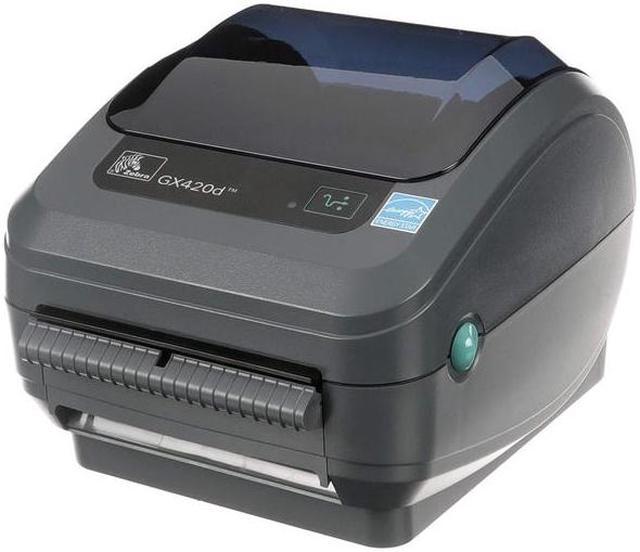 Zebra GX420d Direct Thermal Desktop Printer Print Width of in USB Serial and Ethernet Port Connectivity Includes Peeler GX42-202411-000 - 1
