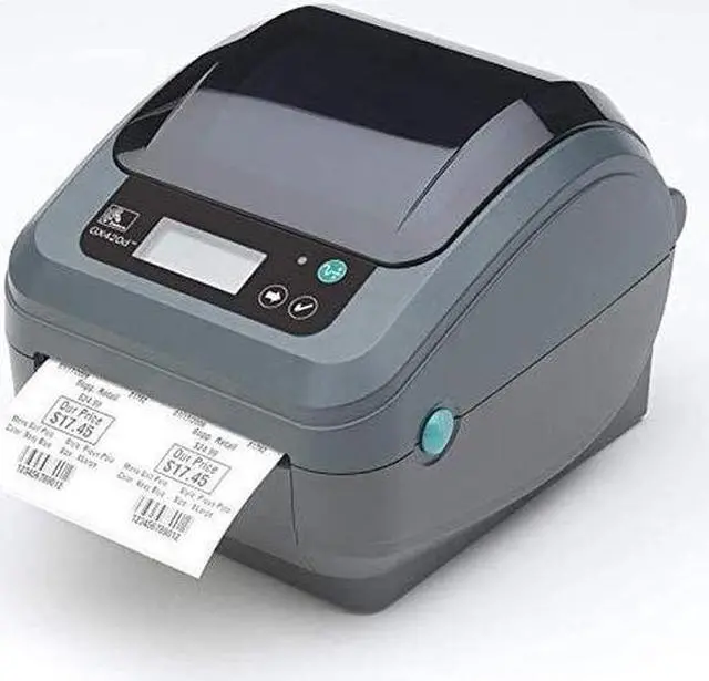 Alt view image 2 of 4 - Zebra GX420D with Display, Thermal Label Barcode Printer, USB/Ethernet/Serial Connectivity, GX42-202410-000 (Renewed)