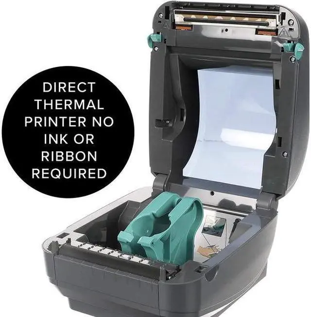 Alt view image 3 of 4 - Zebra GX420D with Display, Thermal Label Barcode Printer, USB/Ethernet/Serial Connectivity, GX42-202410-000 (Renewed)