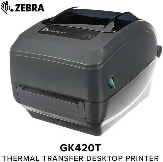 Main image of Zebra - GK420t Thermal Transfer Desktop Printer for labels, Receipts, Barcodes, Tags, and Wrist Bands - Print Width of 4 in - USB and Ethernet Port Connectivity - GK42-102210-000