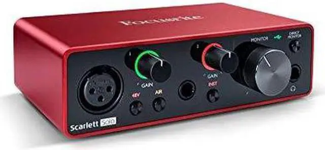 Alt view image 3 of 7 - Focusrite Scarlett Solo USB Audio Interface (3rd Gen) with Pop Filter & XLR-XLR Cable Bundle