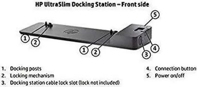 Alt view image 5 of 7 - HP UltraSlim Dock 2013 D9Y32 Docking Station