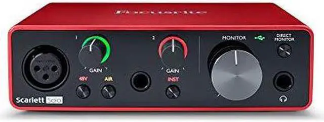 Alt view image 6 of 7 - Focusrite Scarlett Solo USB Audio Interface (3rd Gen) with Pop Filter & XLR-XLR Cable Bundle