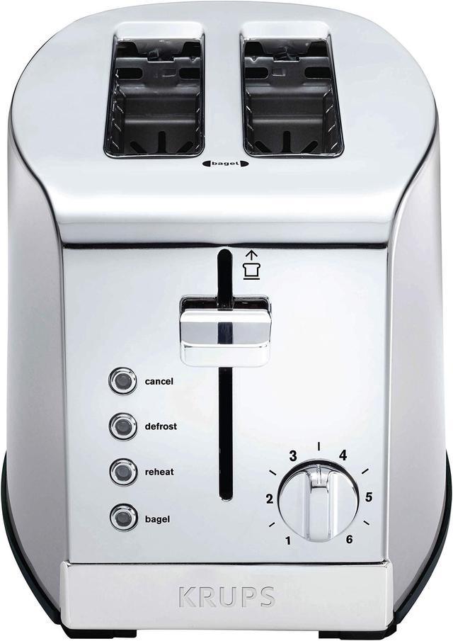 Stainless Steel 2 Slice Toaster 1.5 Inches Extra Wide Slot,  Cancel/Bagel/Defrost/Reheat Function, 7 Browning Levels, Silver 