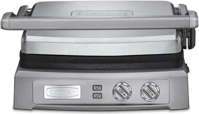 Alt view image 4 of 6 - Cuisinart GR-150P1 GR-150 Griddler Deluxe, Brushed Stainless