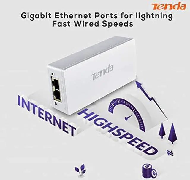 Alt view image 13 of 20 - Tenda POE30G-AT Power-Over-Ethernet Injector , IEEE802.33af compatible, 10/100/1000Mbps RJ45 Poer, 1000M PoE Extension