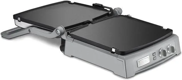 Alt view image 6 of 6 - Cuisinart GR-150P1 GR-150 Griddler Deluxe, Brushed Stainless