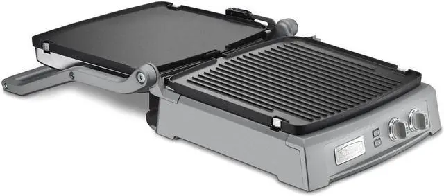 Alt view image 5 of 6 - Cuisinart GR-150P1 GR-150 Griddler Deluxe, Brushed Stainless