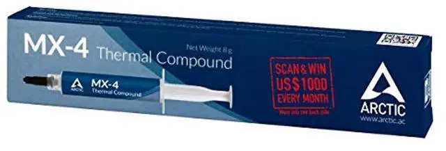 Alt view image 3 of 6 - ARCTIC MX-4 (8 Grams) - Thermal Compound Paste, Carbon Based High Performance, Heatsink Paste, Thermal Compound CPU for All Coolers, Thermal Interface Material