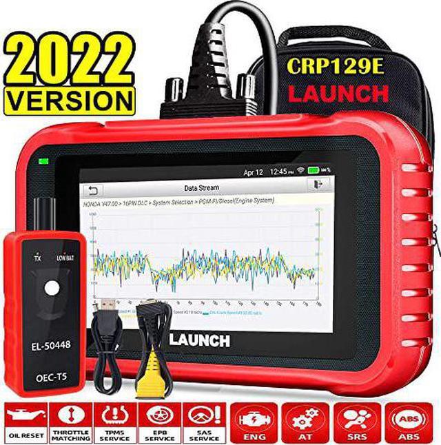 2022 New LAUNCH OBD2 Scanner CRP129E [Added New Features] ABS SRS Engine TCM Code Reader,Oil EPB SAS TPMS Throttle Body Reset Car Diagnostic Tool,AUTO