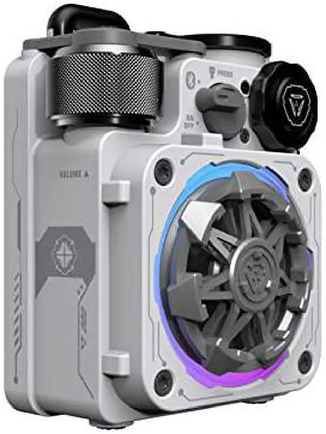 Alt view image 2 of 2 - Muzen Cyber Cube-Pro Bluetooth Speaker, Bluetooth 5.0, Portable Speaker with Fidget Spinner, Crystal Clear Sound with RGB Led Light Wireless Speaker, Waterproof Speakers for Indoor Outdoor