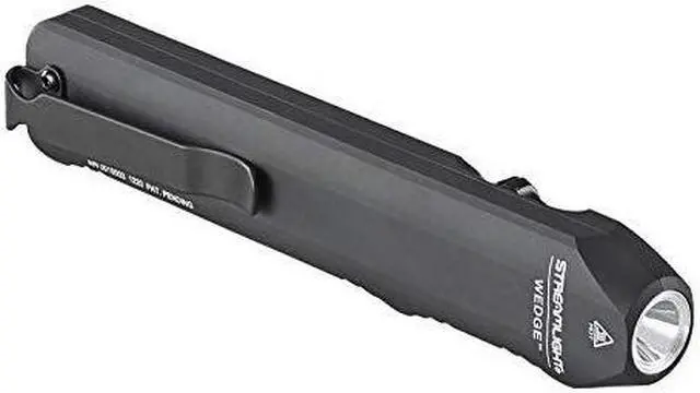 Main image of Streamlight 88810 Wedge 300-Lumen Slim Everyday Carry Flashlight, Includes USB-C Cord, Lanyard, Black, Box Packaged