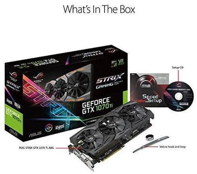 Alt view image 6 of 6 - ASUS ROG Strix GeForce GTX 1070 Ti 8GB GDDR5 Advanced Edition VR Ready DP HDMI DVI Gaming Graphics Card (ROG-STRIX-GTX1070TI-A8G-GAMING)