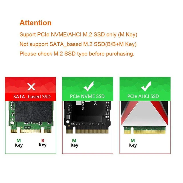 Alt view image 2 of 7 - GLOTRENDS M.2 PCIe NVMe/AHCI SSD to PCIe 3.0 x 4 Adapter Card with Aluminum Heatsink (PA09_HS)