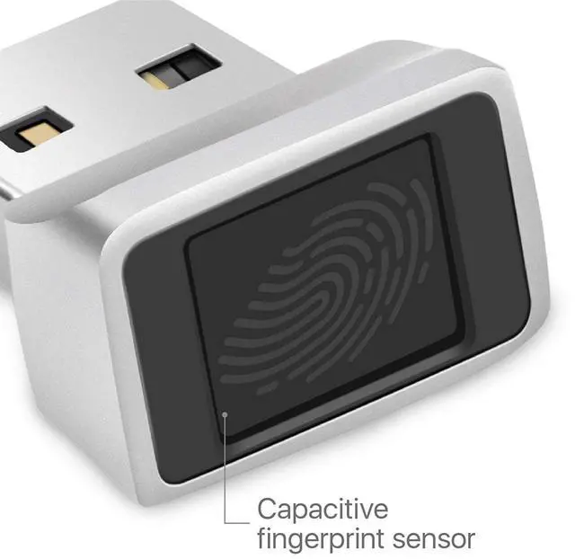 Alt view image 6 of 6 - TNP Nano USB Fingerprint Reader for Windows 10 Hello - Security Key Biometric Scanner Sensor Dongle Module for Instant Acess, Password-Free Login, Sign-in, Lock, Unlock PC & Laptops