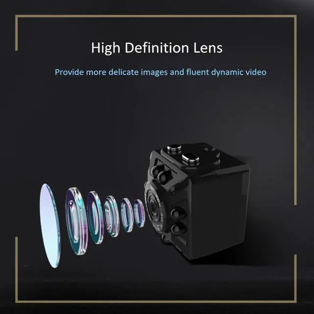 Alt view image 4 of 7 - Nanny Cam, Eesteros 1080P HD Mini Camera Hidden Spy Camera Motion Detection Video Recorder Support up to 32G Micro SD Card(Not Include)