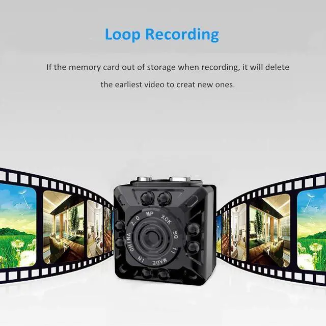 Alt view image 5 of 7 - Nanny Cam, Eesteros 1080P HD Mini Camera Hidden Spy Camera Motion Detection Video Recorder Support up to 32G Micro SD Card(Not Include)