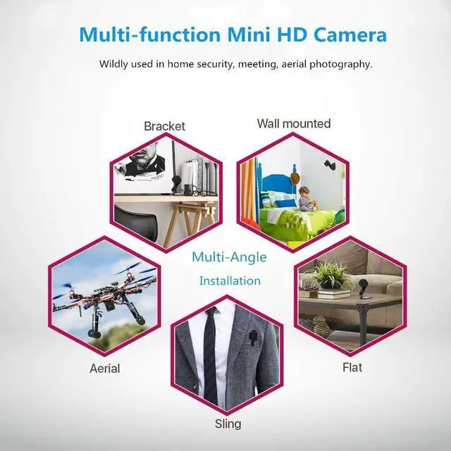 Alt view image 6 of 7 - Nanny Cam, Eesteros 1080P HD Mini Camera Hidden Spy Camera Motion Detection Video Recorder Support up to 32G Micro SD Card(Not Include)