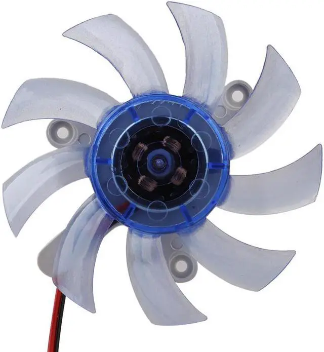 Alt view image 5 of 5 - Cooler 75mm 2 Pin Connector 12vdc Plastic Vga Video Card Cooling Fan Cooler For Protection Improving s