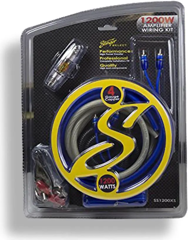 Alt view image 5 of 11 - Stinger SS1200XS 4GA Copper 1200W Complete Wiring Kit