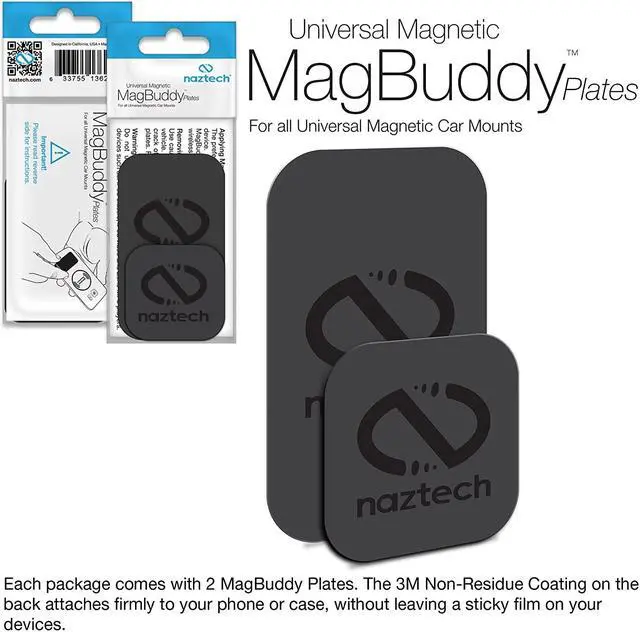 Alt view image 5 of 12 - Naztech 13626 MagBuddy Cards/Plates Black