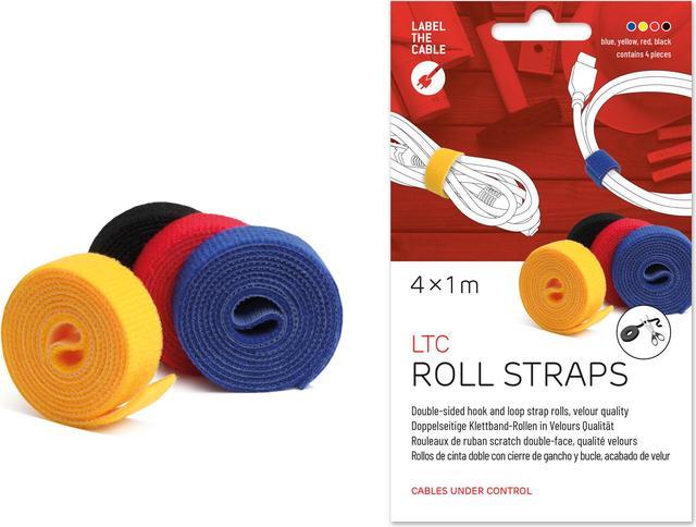 Cable Managment Hook and Loop Tape, 4 x 3.3 ft (4x1m), Mixed Color