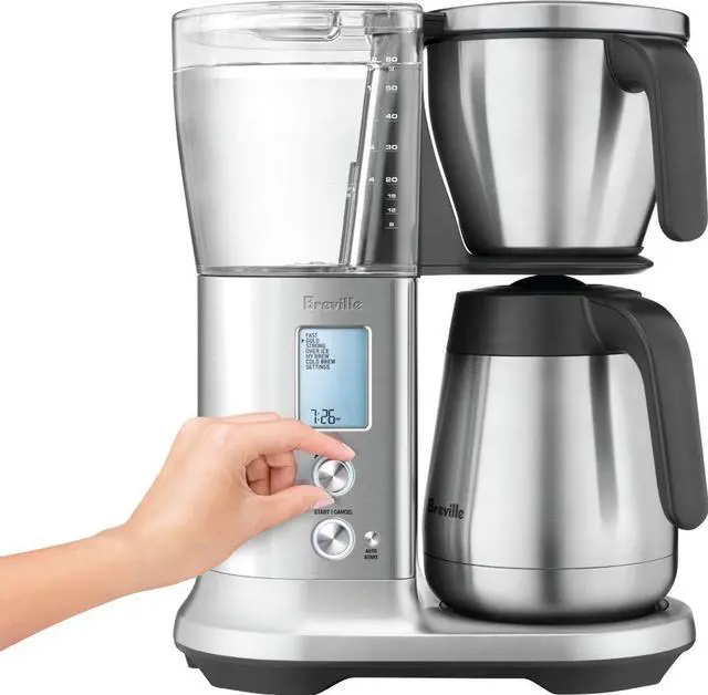Alt view image 3 of 20 - Breville - Precision Brewer 12-Cup Thermal Coffee Maker - Brushed Stainless Steel
