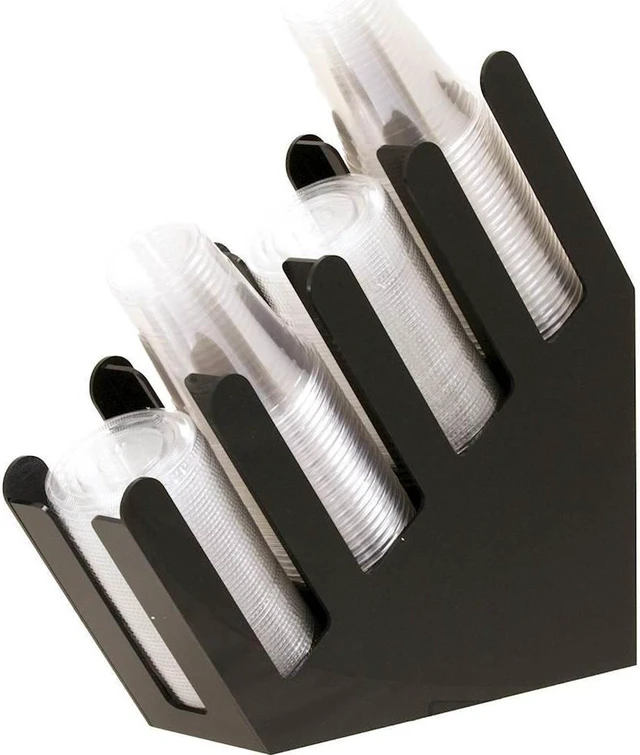 Alt view image 5 of 5 - Mind Reader - Fancy Cup and Lid Holder - Black