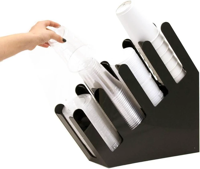 Alt view image 4 of 5 - Mind Reader - Fancy Cup and Lid Holder - Black