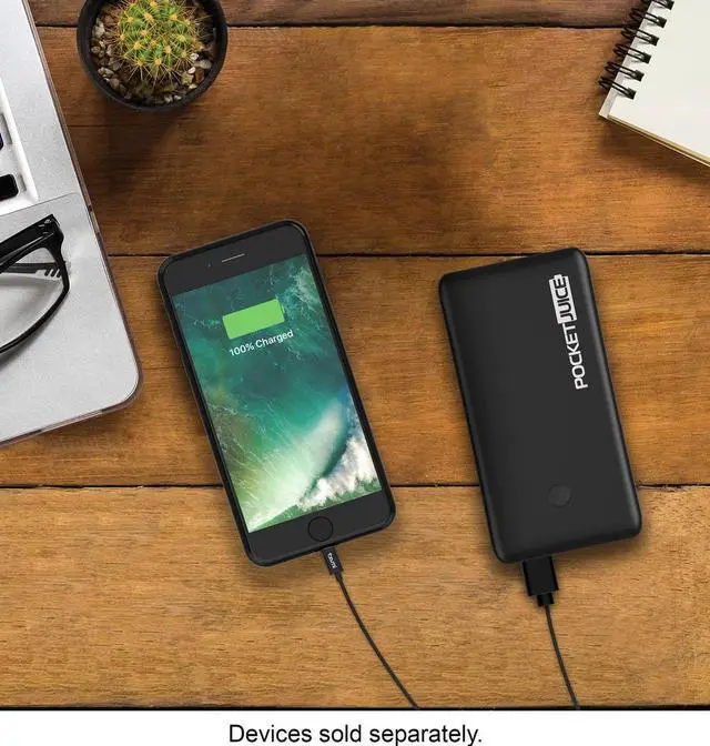 Alt view image 5 of 5 - Tzumi - PocketJuice Endurance 10000 mAh Portable Charger - Black