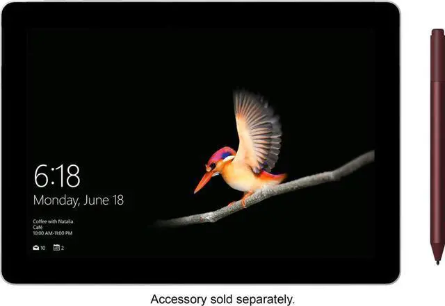 Alt view image 11 of 20 - Microsoft Surface Go MHN-00001 Intel Pentium 4415Y 1.60 GHz 4 GB Memory 64 GB eMMC Intel HD Graphics 615 10.0" Touchscreen 1800 x 1200 Detachable 2-in-1 Laptop Windows 10 S