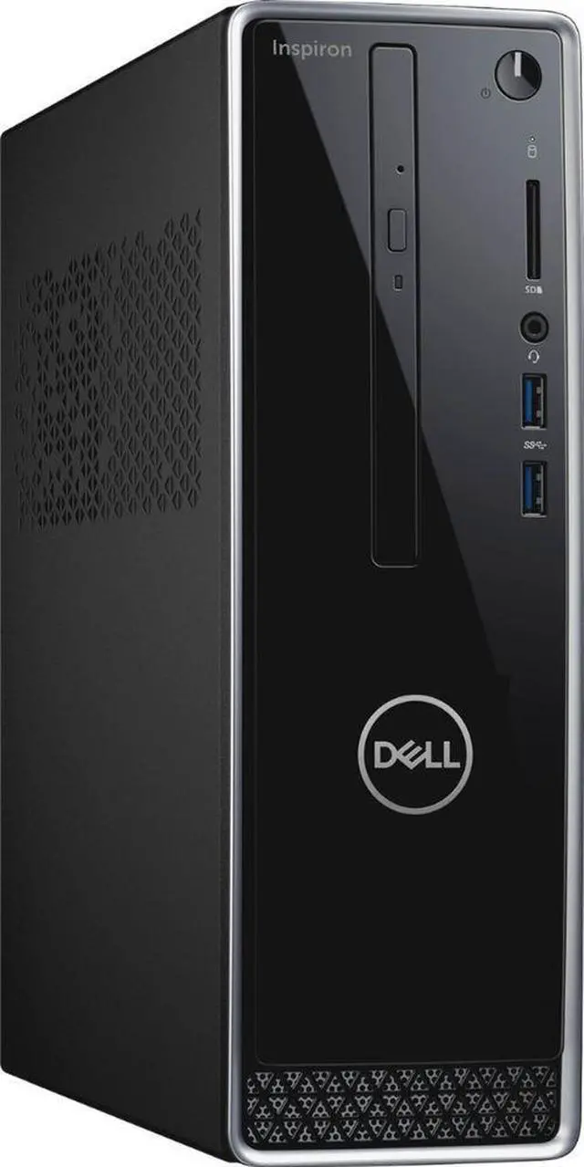 Main image of Dell - Inspiron Desktop - Intel Core i3 - 8GB Memory - 1TB Hard Drive - Black With Silver Trim
