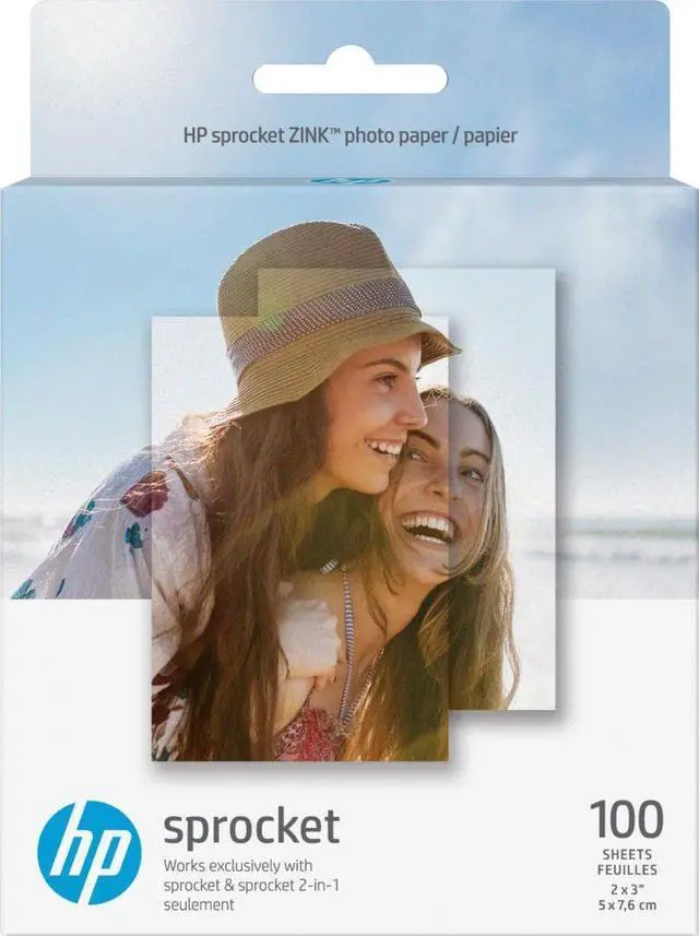 Main image of HP - Sprocket ZINK(R) Photo 2" x 3" 100-Count Paper - White