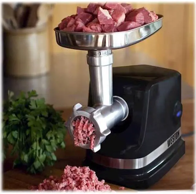 Alt view image 6 of 6 - Weston - #8 Electric Meat Grinder & Sausage Stuffer - Black