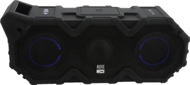 Alt view image 2 of 4 - Super LifeJacket Jolt IMW889L Portable Bluetooth Speaker with Qi Wireless Charging Pad - Black